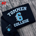 Tommen College crewneck sweatshirt for bookworms and book club fans