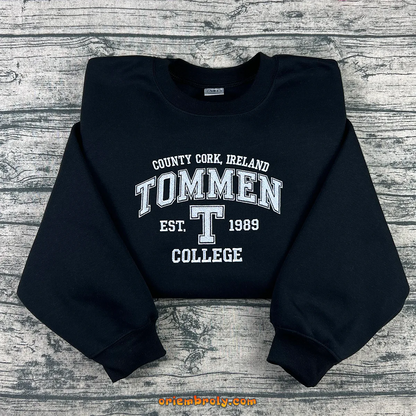 Tommen College Ireland embroidered sweatshirt
