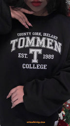 Unisex Ireland university-inspired embroidered sweater