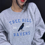 Tree Hill Ravens Embroidered Sweatshirt | Nathan Scott 23 Crewneck | One Tree Hill Merch
