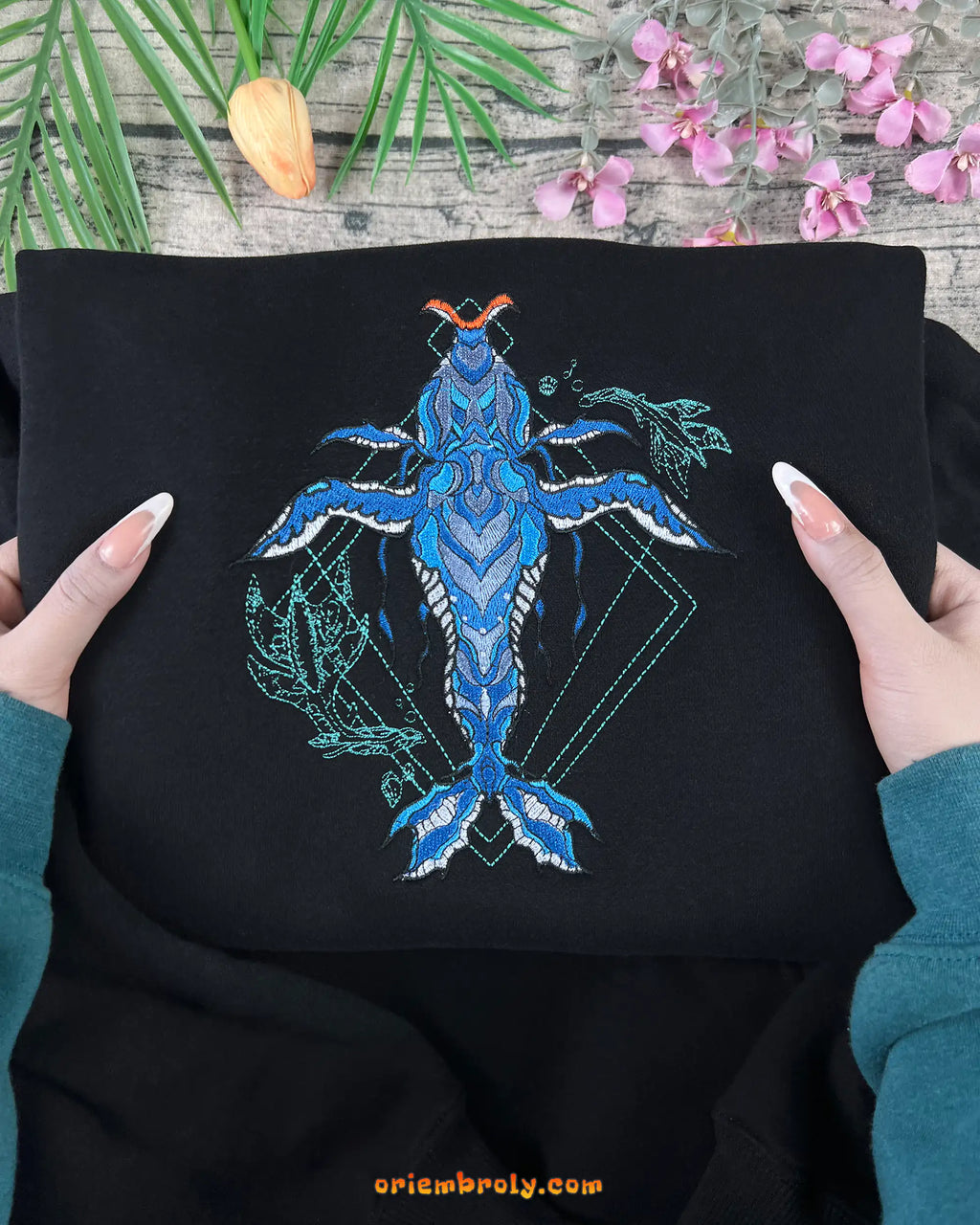 Artistic Tulkun inspired sweatshirt for Avatar fans