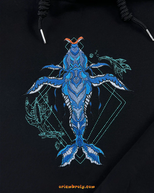 Avatar fan gift featuring detailed Tulkun embroidery