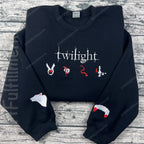 Book cover style Twilight crewneck with Edward Cullen