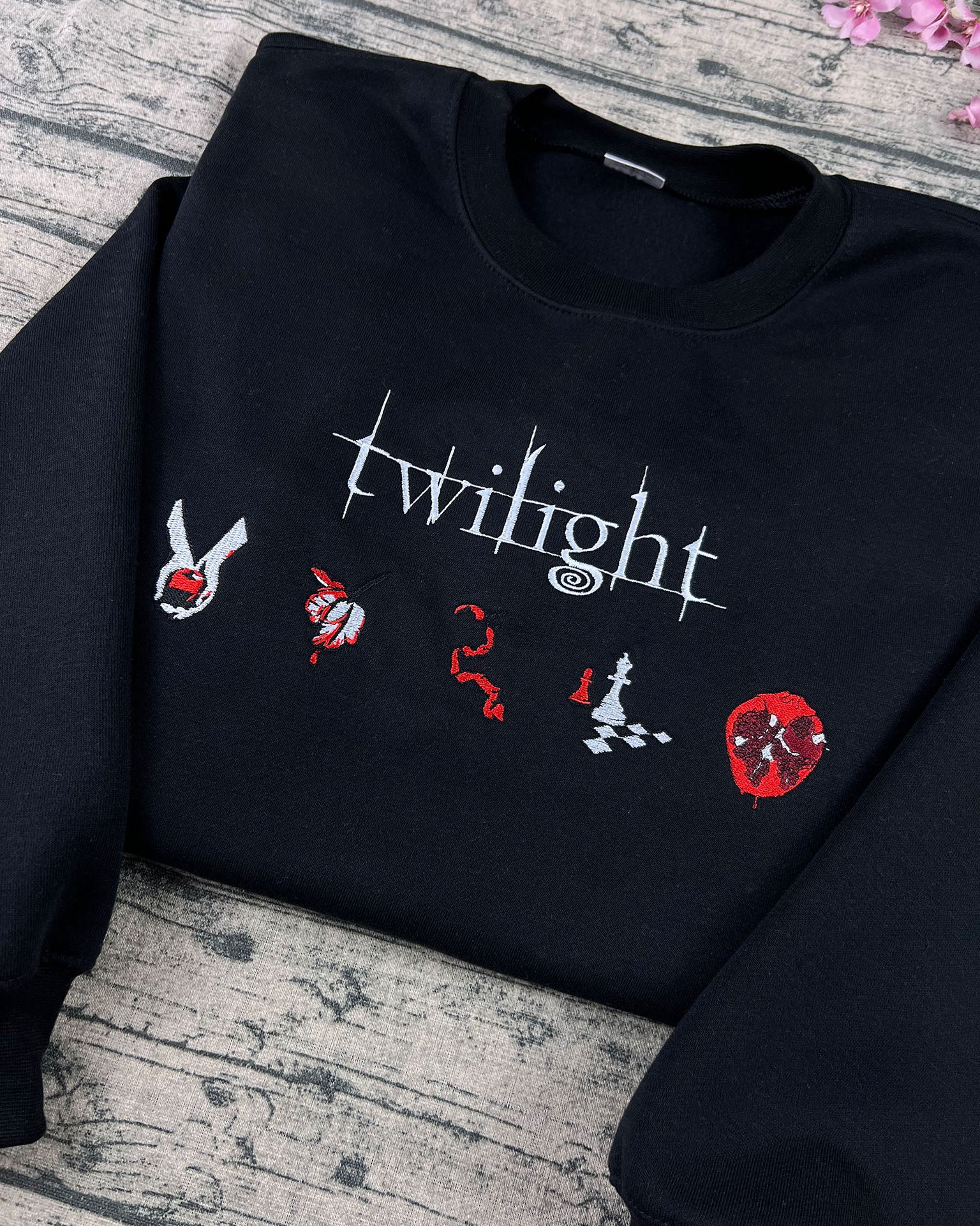 Twilight Edward Cullen embroidered sweatshirt inspired by book cover