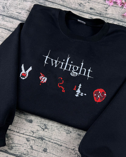 Twilight Edward Cullen embroidered sweatshirt inspired by book cover