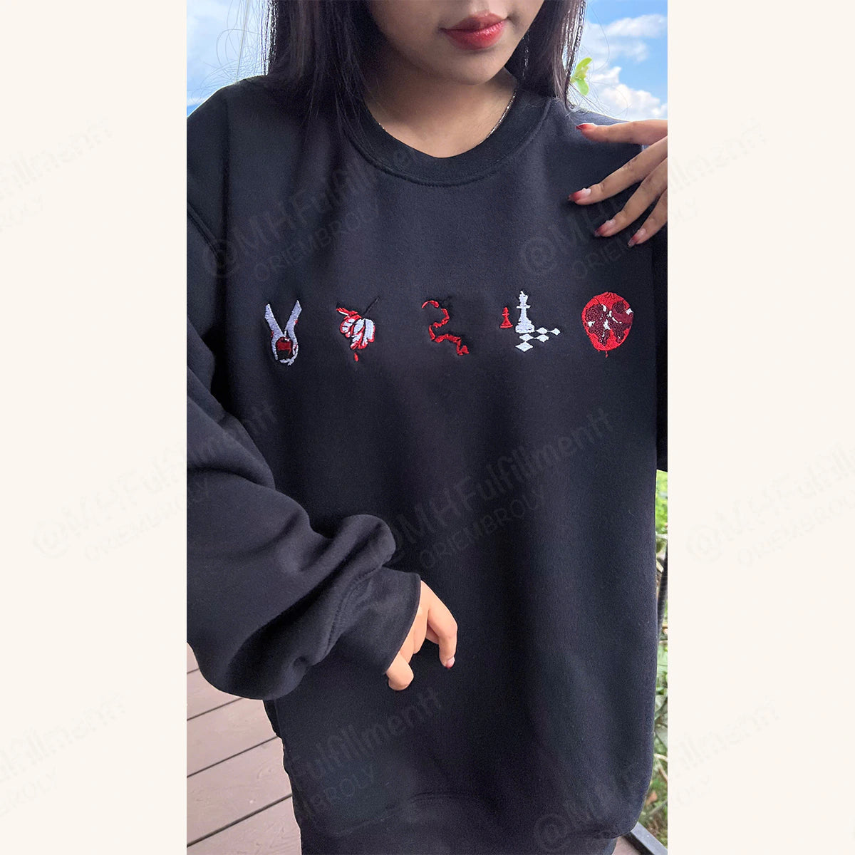Twilight embroidered sweatshirt for fans