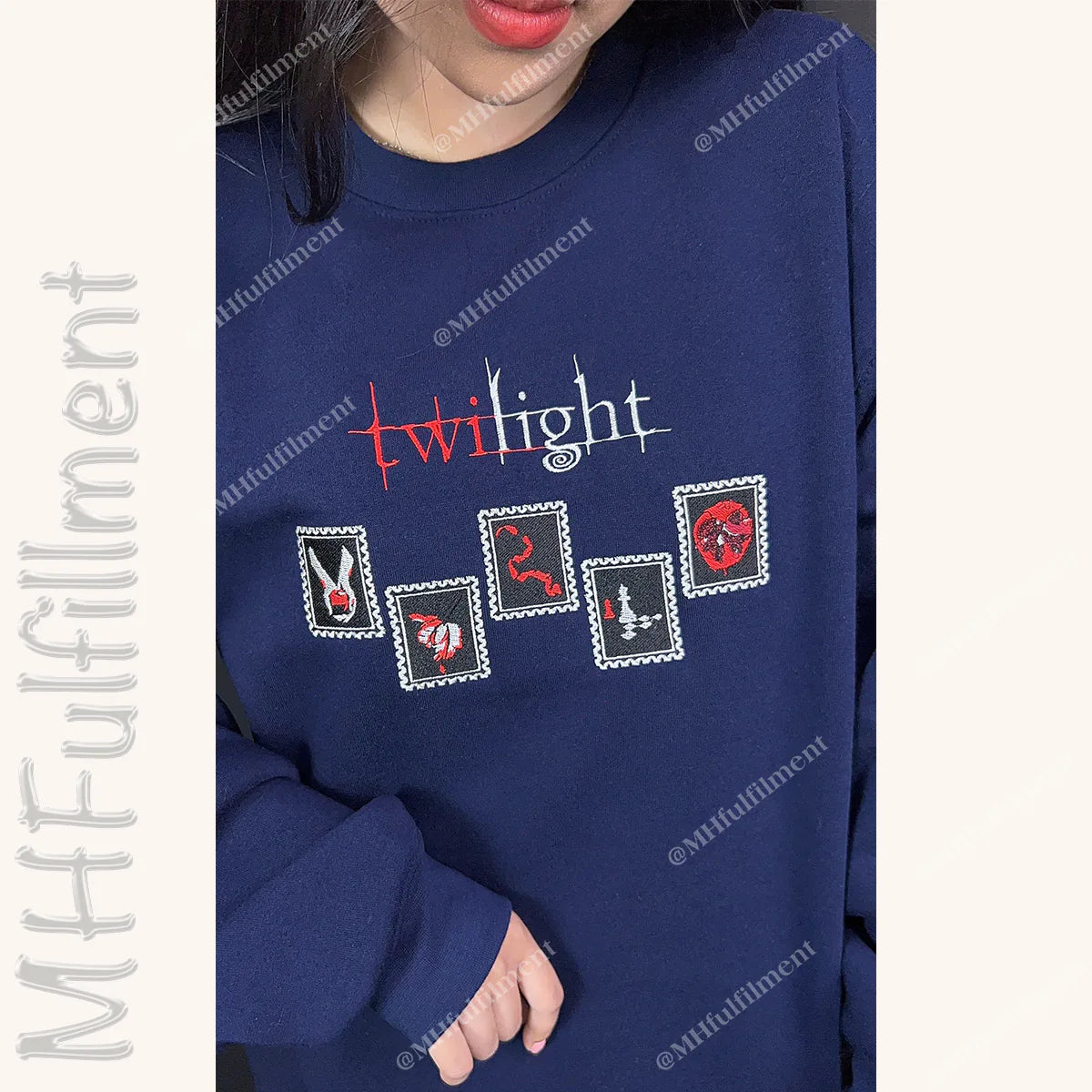Edward Cullen custom embroidered sweatshirt – perfect Twilight merch gift