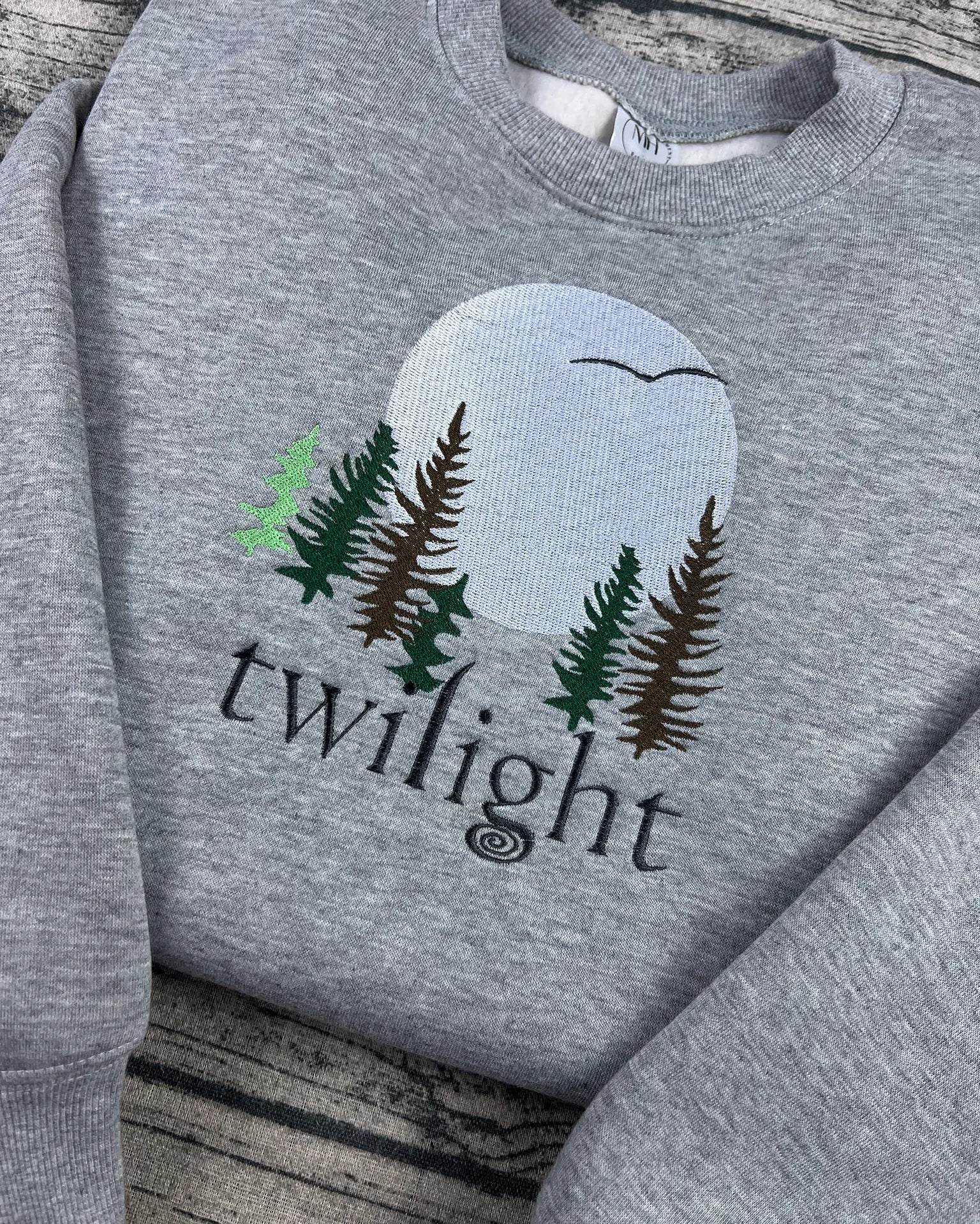 Twilight saga inspired sweatshirt from Forks, Washington