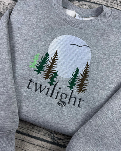 Twilight saga inspired sweatshirt from Forks, Washington