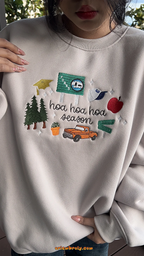 Soft unisex Twilight embroidered sweatshirt