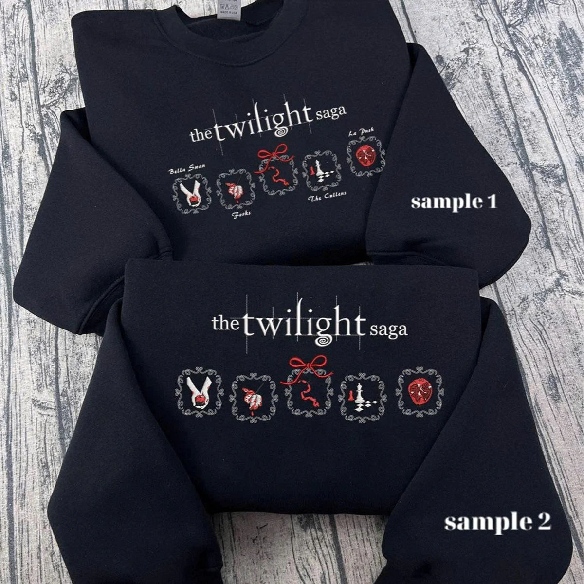 Romantic fan gift hoodie with side bow embroidery