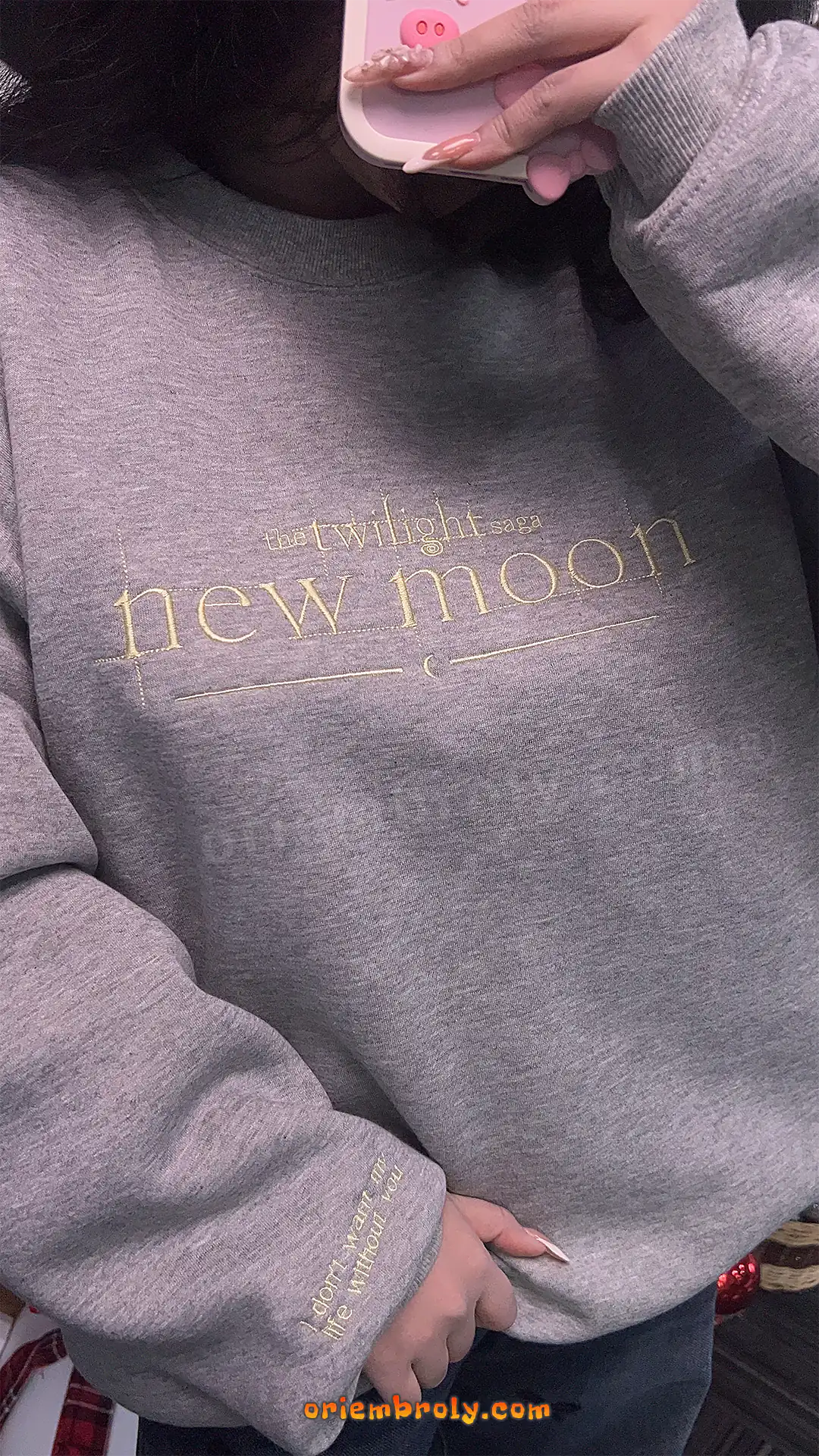 Cozy embroidered sweatshirt for readers and fans