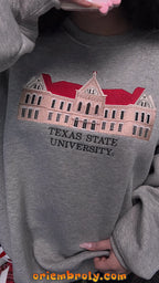 Classic Texas State college crewneck