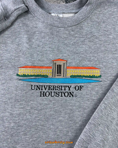 University of Houston campus landmark sweatshirt
