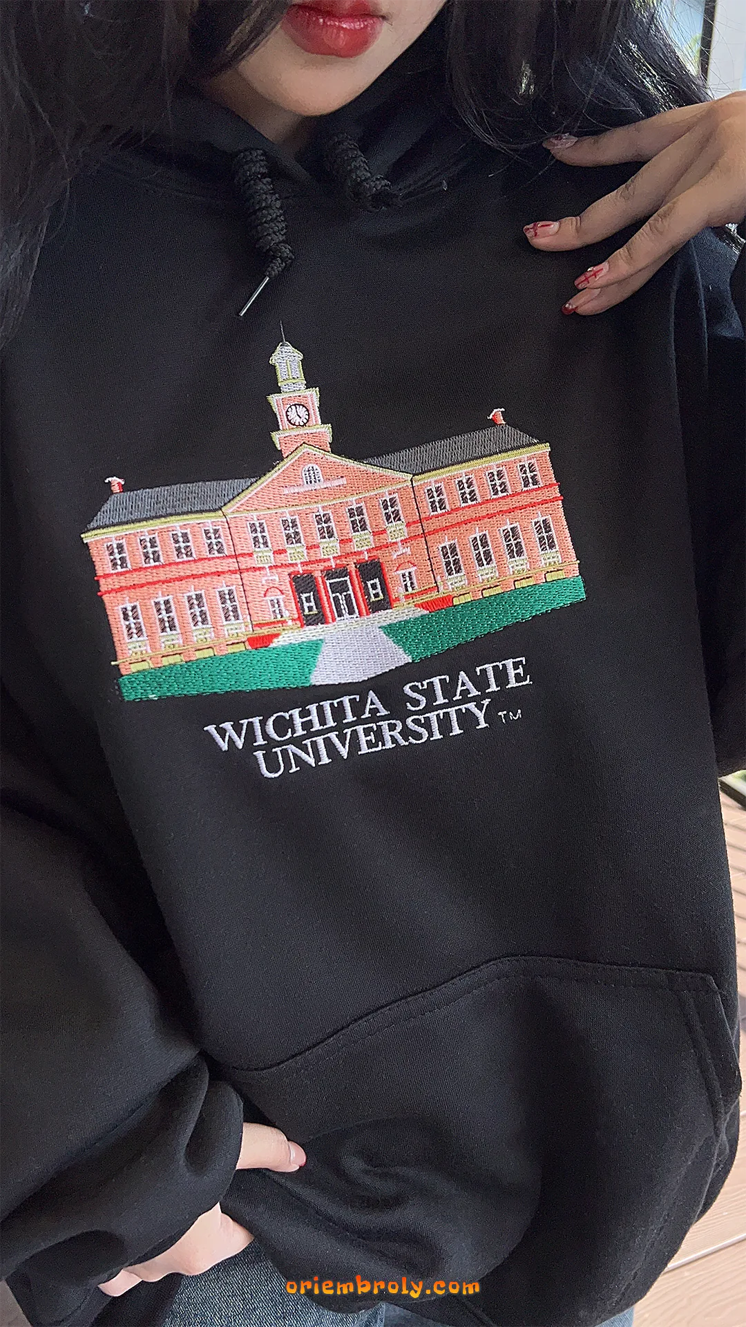 Unisex WSU embroidered hoodie