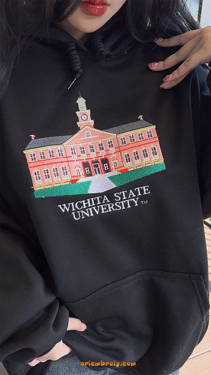 Unisex WSU embroidered hoodie