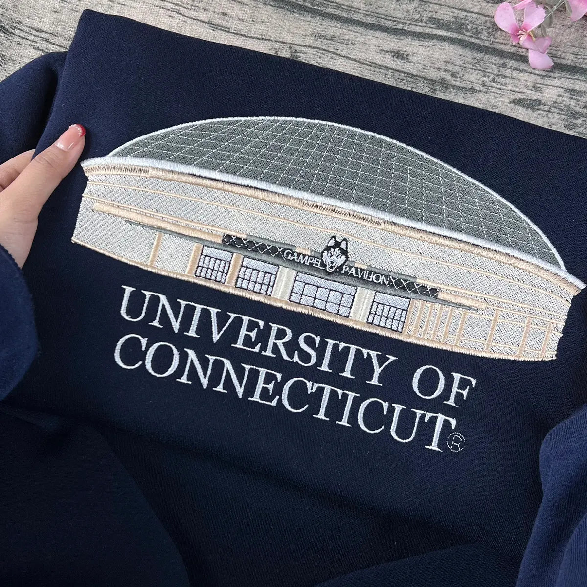 UConn college crewneck sweater unisex fit