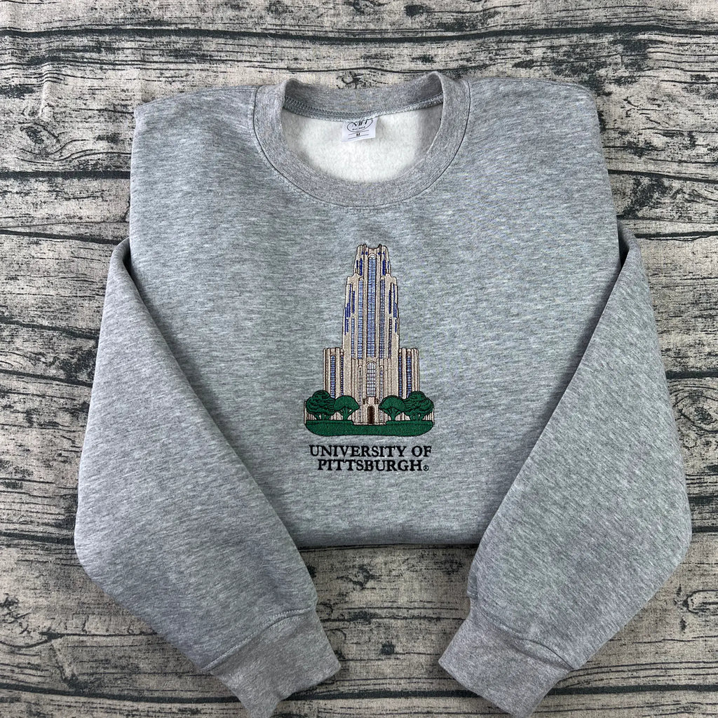 University of Pittsburgh Pitt embroidered crewneck sweatshirt