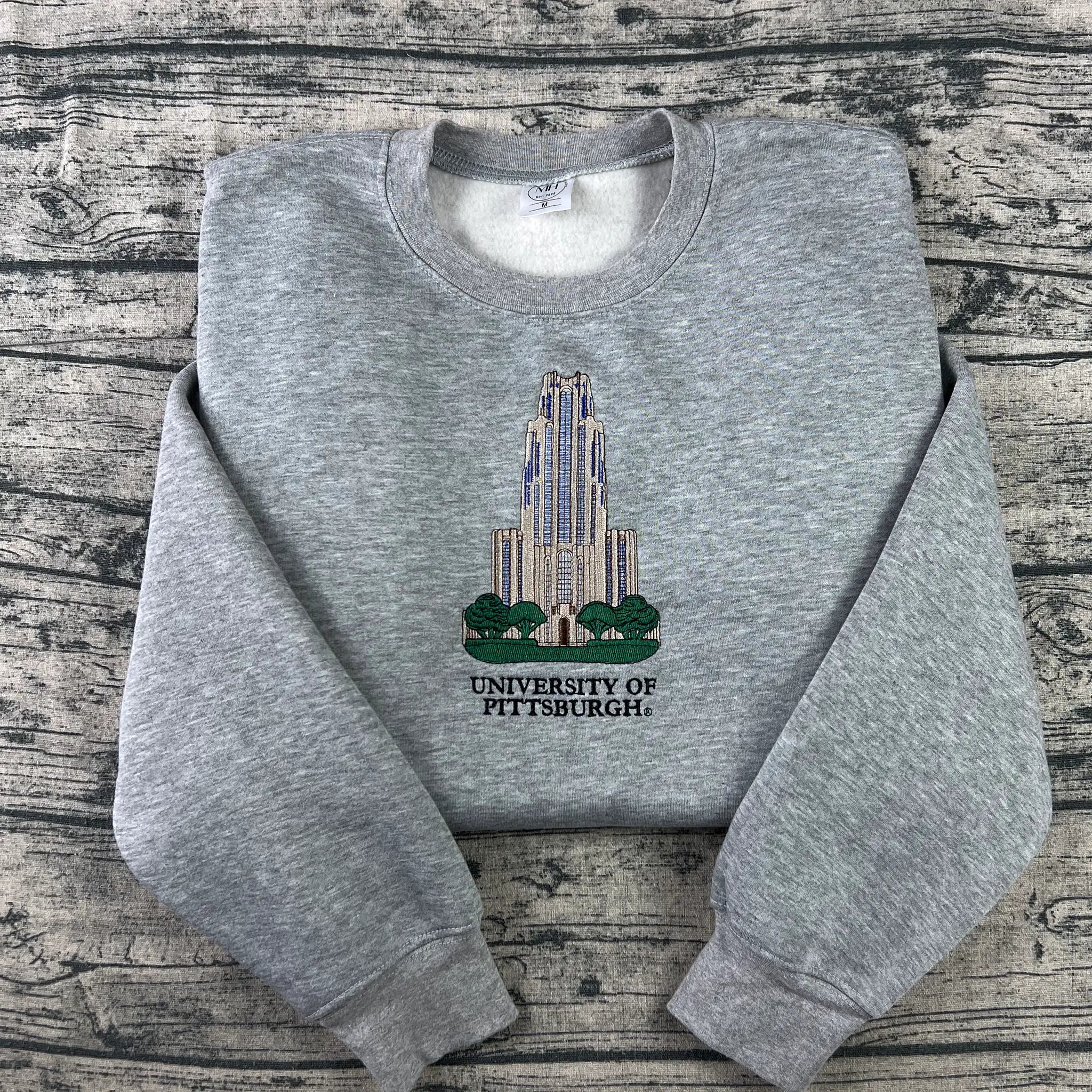University of Pittsburgh Pitt embroidered crewneck sweatshirt