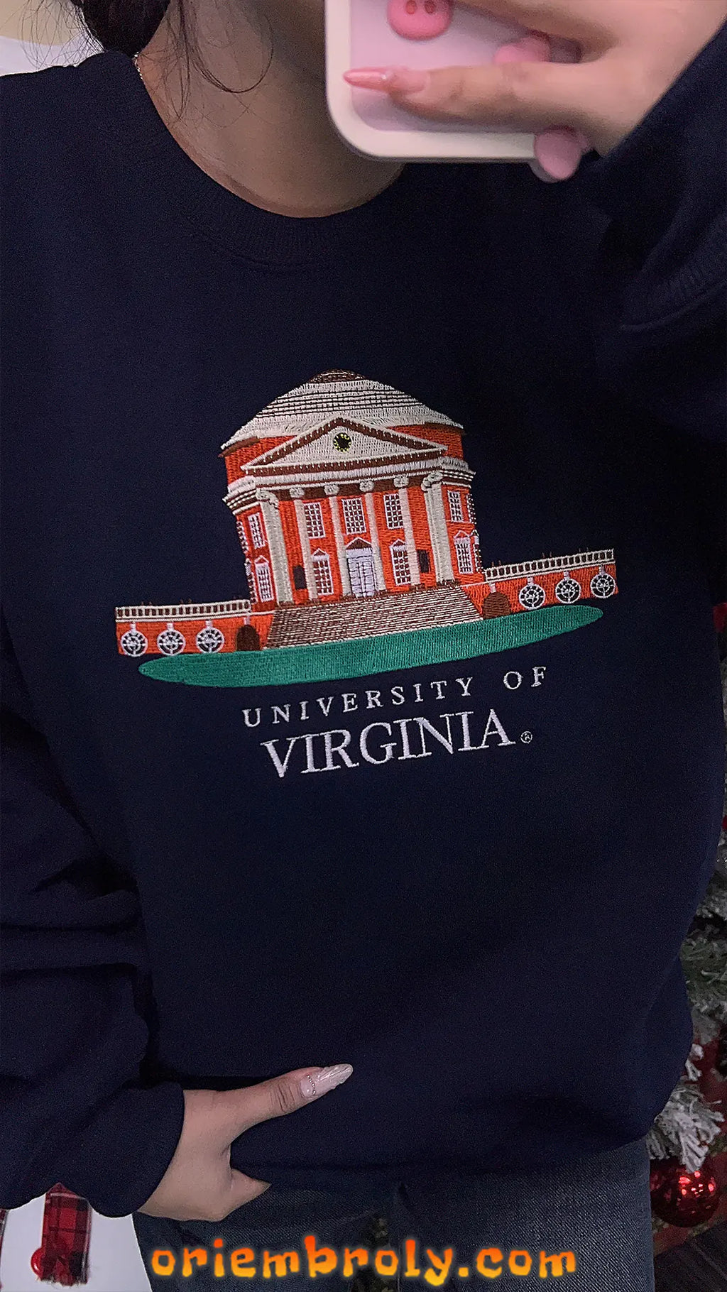UVA Cavaliers inspired embroidered sweatshirt