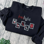 Twilight embroidered sweatshirt featuring Edward Cullen for fans of the Twilight Saga