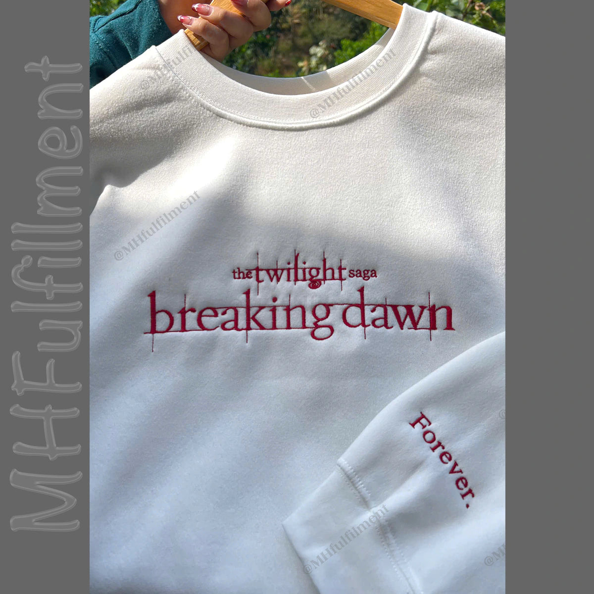 Embroidered design from Eclipse book cover