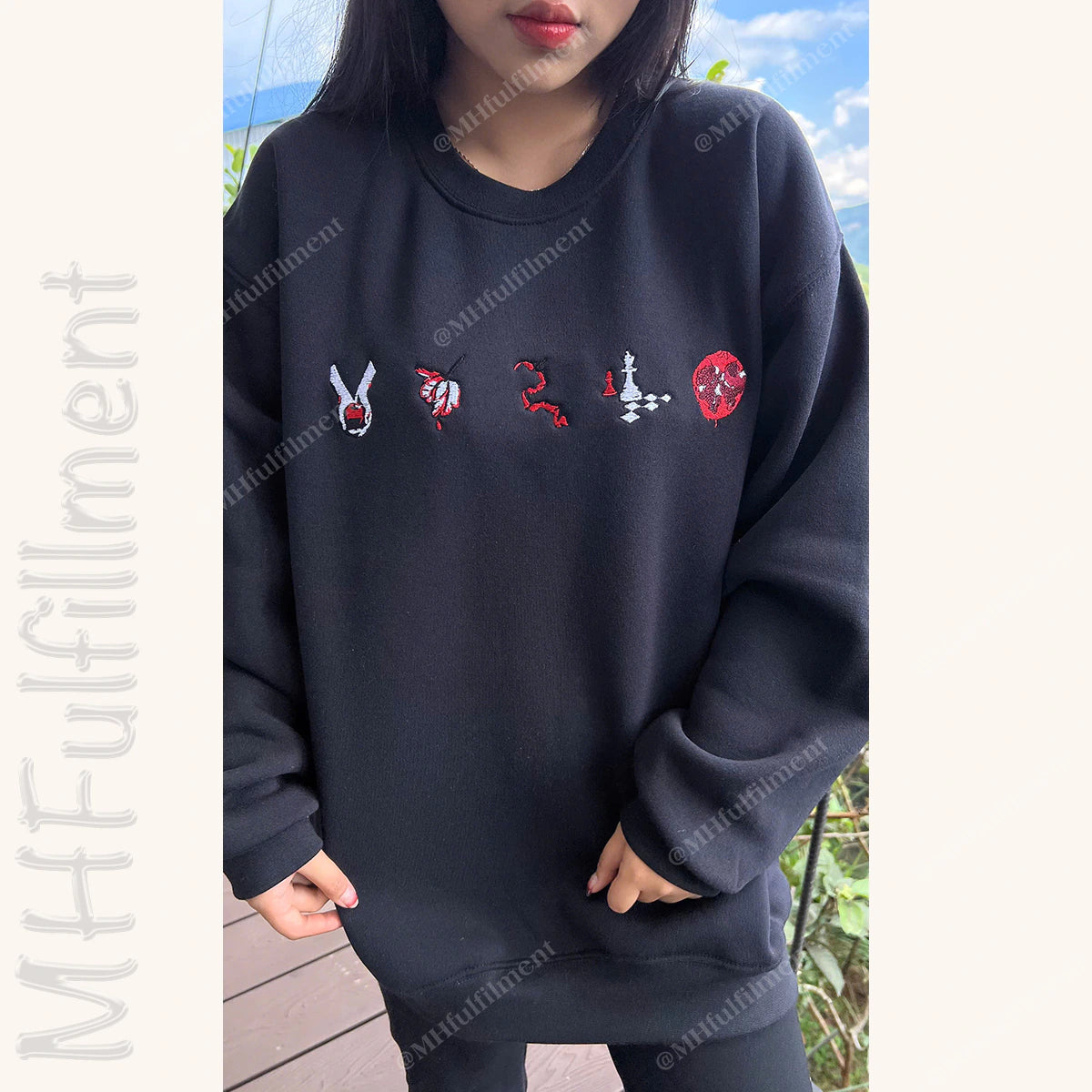 Edward Cullen embroidered crewneck