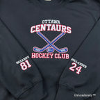 varsity hockey sweatshirt collegiate style embroidered hoodie