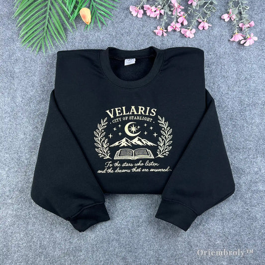 Velaris sweatshirt City of Starlight embroidered crewneck