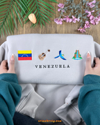 Troupial national bird embroidered on sweatshirt - Version 2