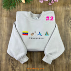 Venezuelan flag and cultural symbols crewneck - Version 2