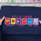 Bookish gift sweatshirt with embroidery