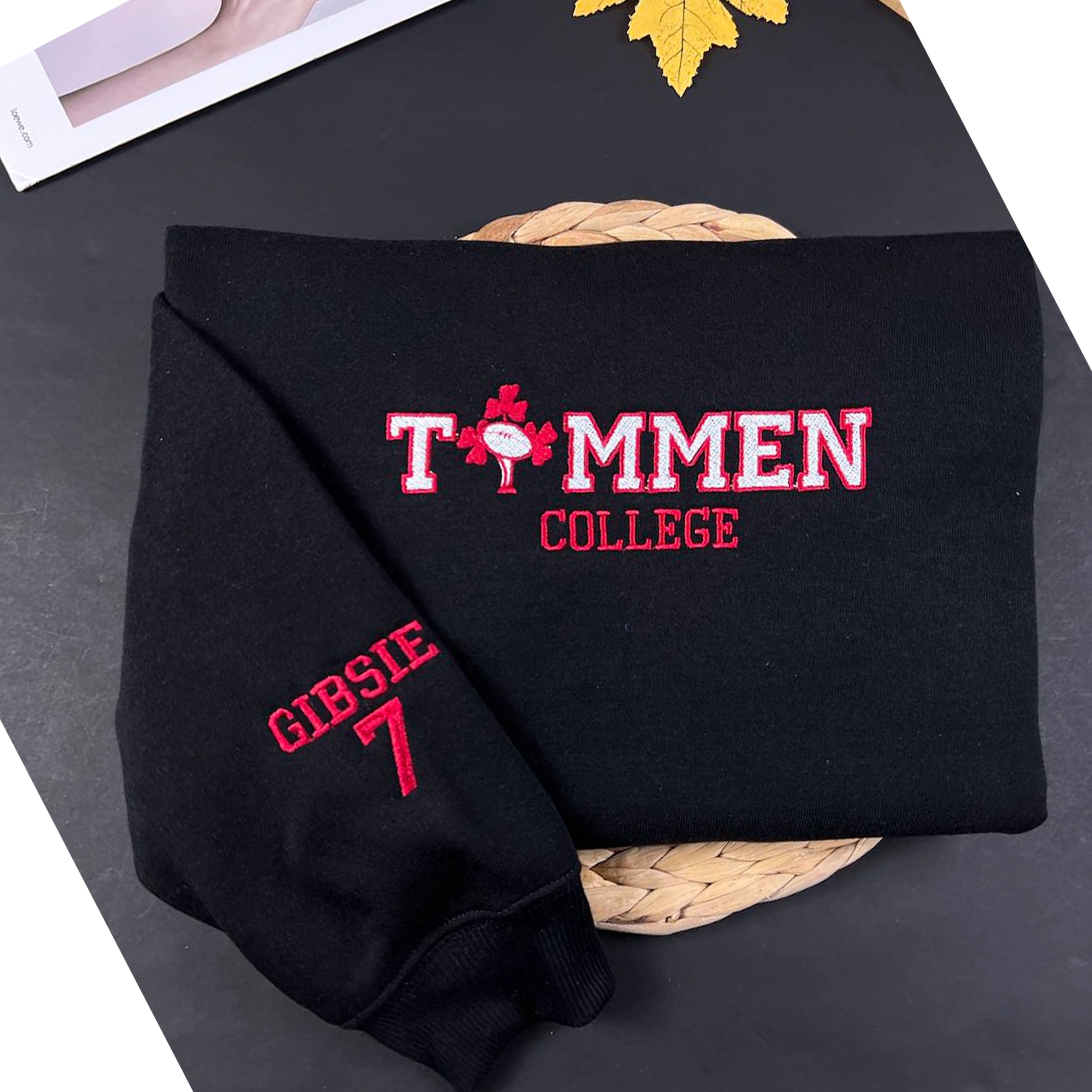 Vintage Boys of Tommen embroidered sweatshirt, Tommen College crewneck for book lovers and bookworms.