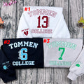 Vintage Boys of Tommen embroidered sweatshirt, perfect bookish gift and Tommen College crewneck.