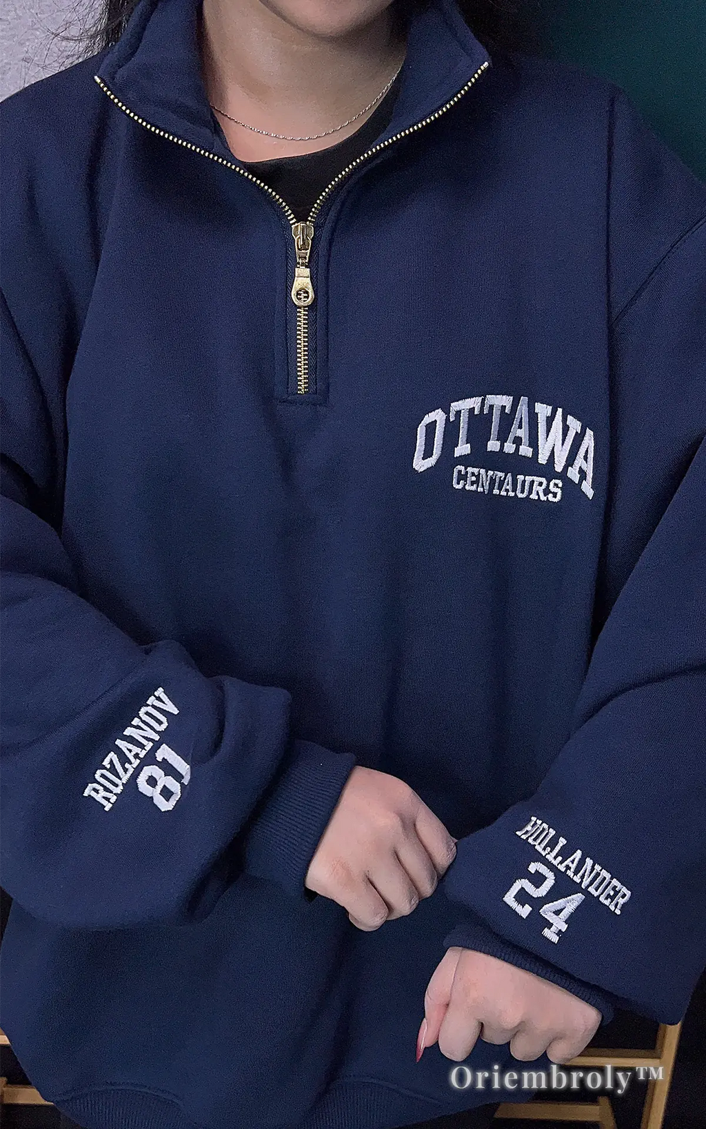 vintage hockey sweatshirt embroidered collegiate design