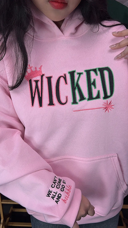 Wicked hoodie with famous Broadway quotes