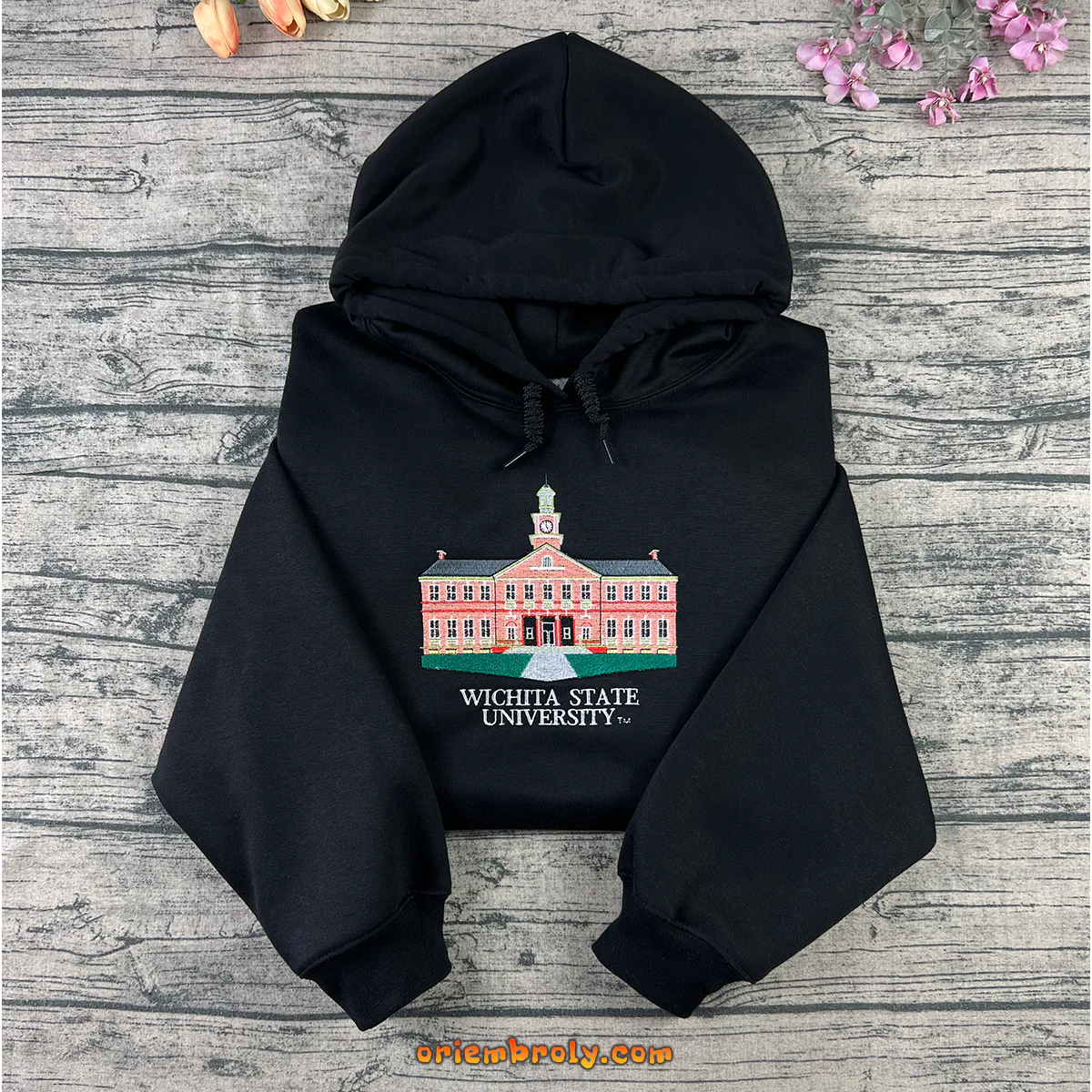 Wichita State University embroidered sweatshirt unisex