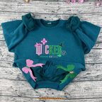 Wicked embroidered sweatshirt with double side bows