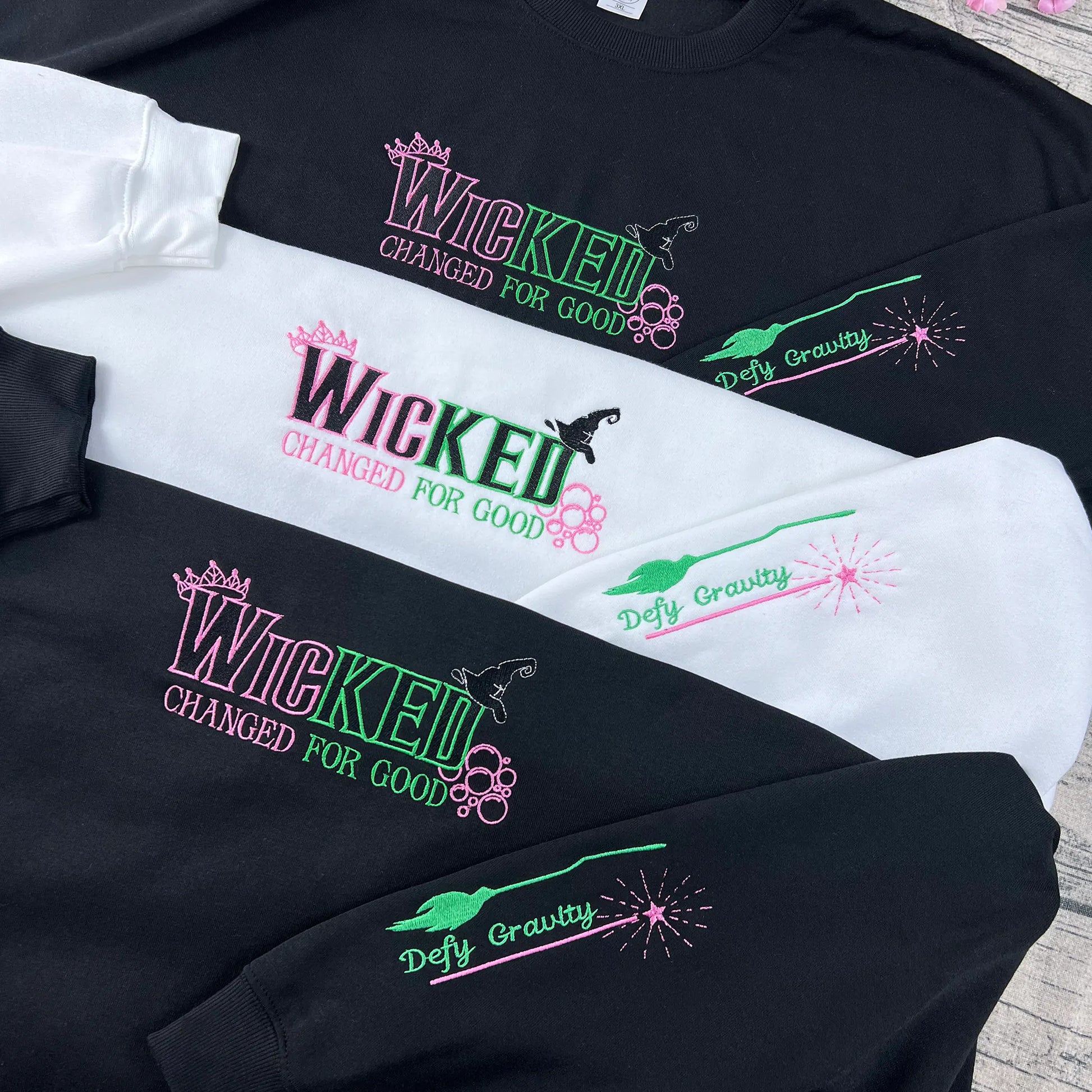 Wicked Change For Good embroidered sweatshirt front view