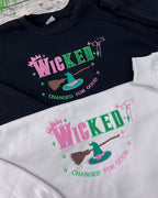 Wicked Changed for Good embroidery hoodie, Defy Gravity sweatshirt, Wizard of Oz hoodie, Wicked musical fan gift