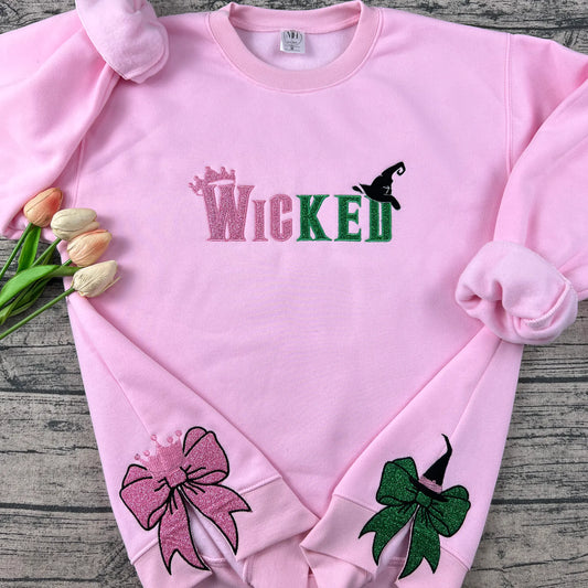 Wicked Changed for Good embroidery hoodie for musical fans
