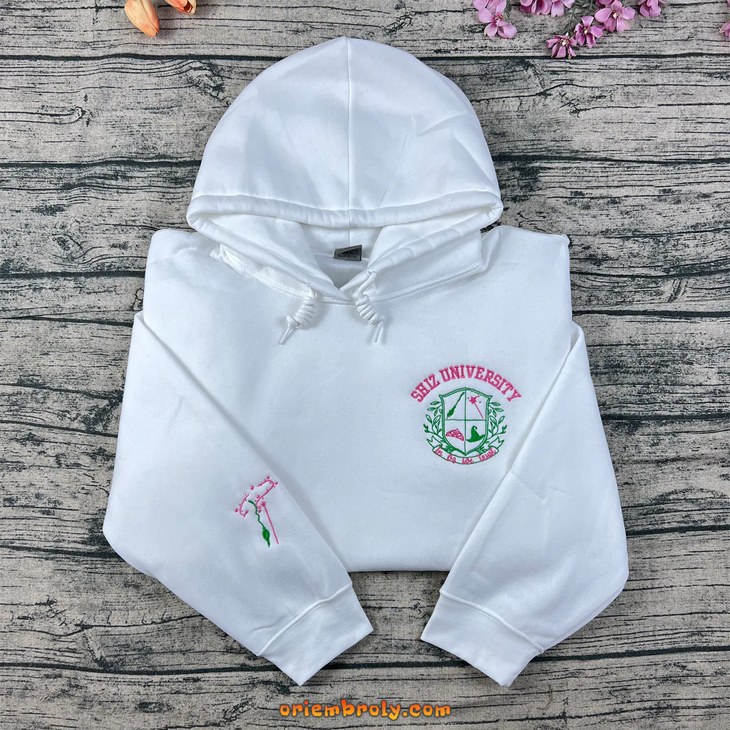 Wicked Defy Gravity pink embroidered sweatshirt inspired by Wizard of Oz