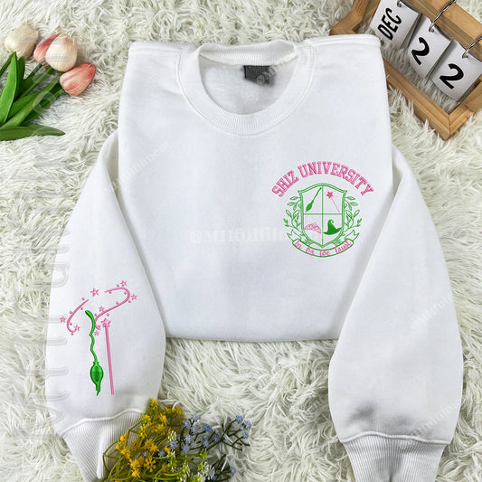 Wicked musical inspired sweatshirt with Glinda and Elphaba