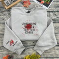 Wicked embroidered hoodie featuring Defying Gravity design