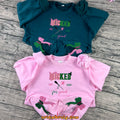 Wicked Fan embroidered sweatshirt front view with glitter bow