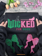 Wicked the musical hoodie with side bow design
