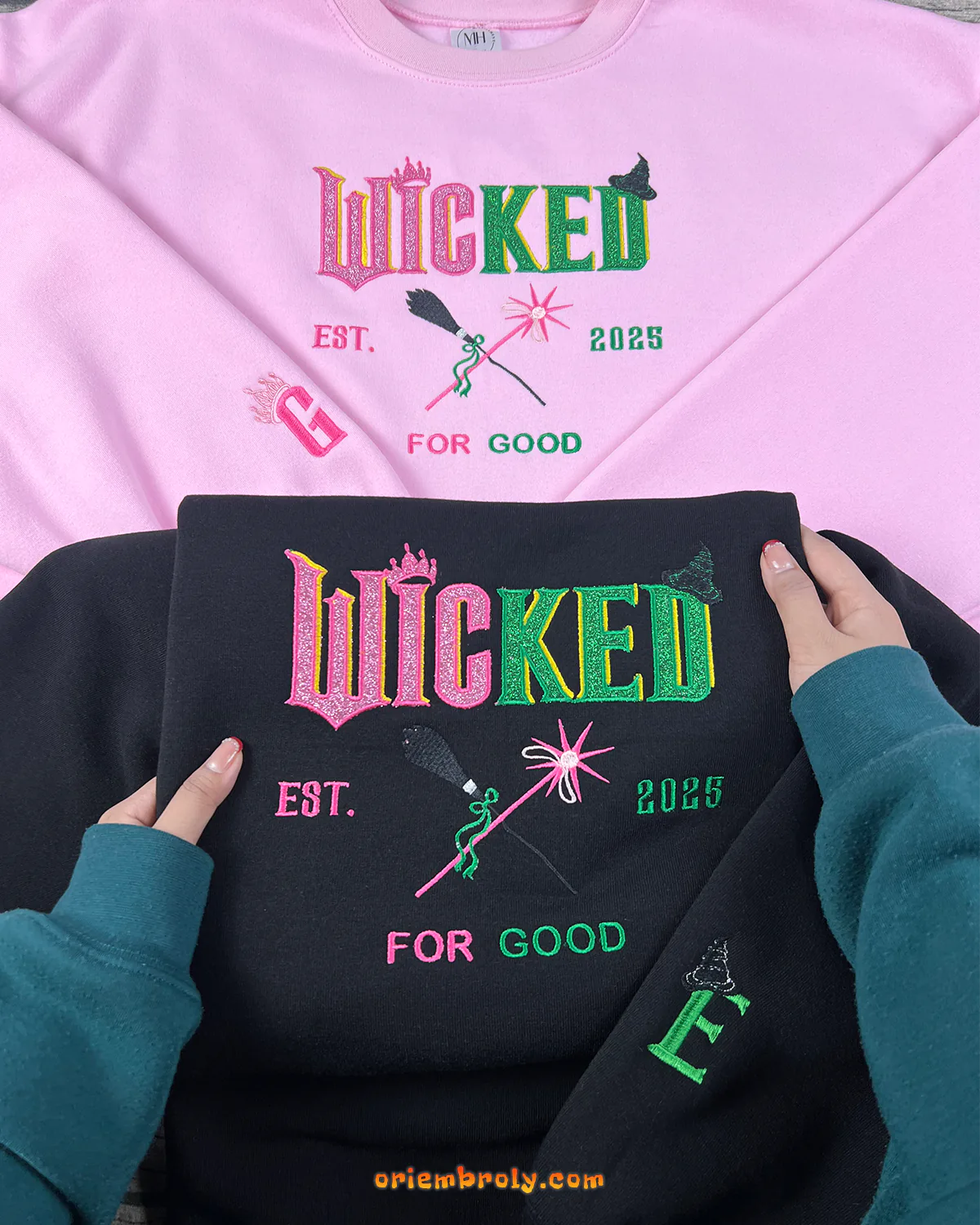 Cozy Wicked embroidered crewneck unisex fit