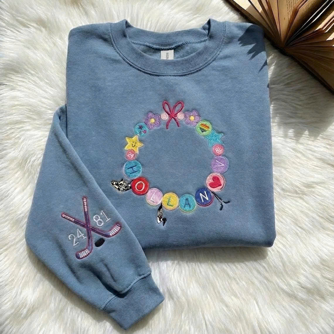 Embroidered Team Hollanov Hockey Romance Crewneck – LGBT Movie Inspired Hollander Rozanov