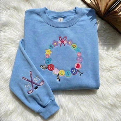 Embroidered Team Hollanov Hockey Romance Crewneck – LGBT Movie Inspired Hollander Rozanov Valentine Gift