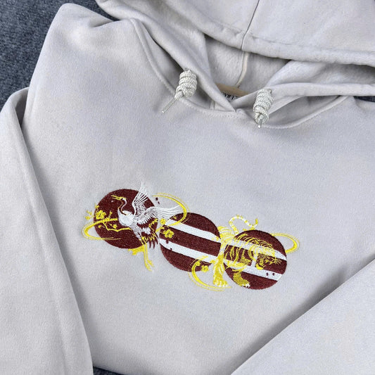 BTS Suga Agust D Daechwita Embroidered Hoodie – Kpop Streetwear Grey Sweatshirt